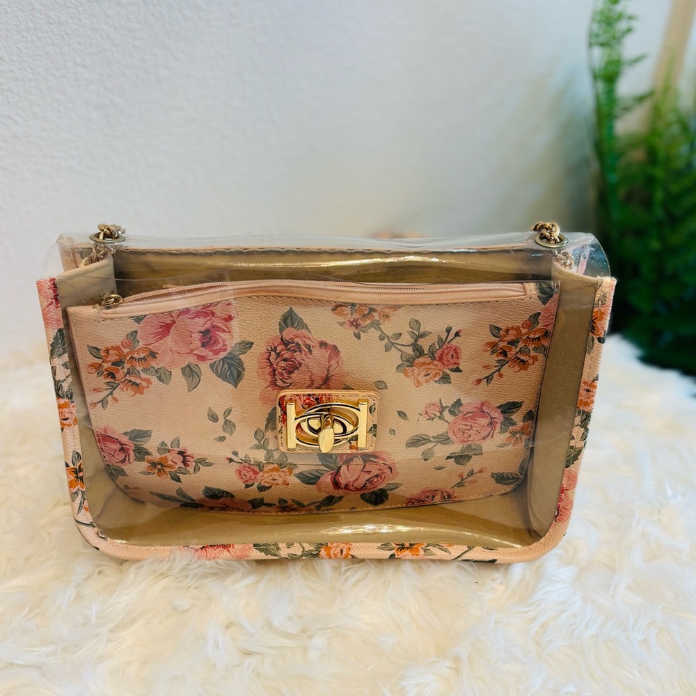 Floral Transparent Women's Bag